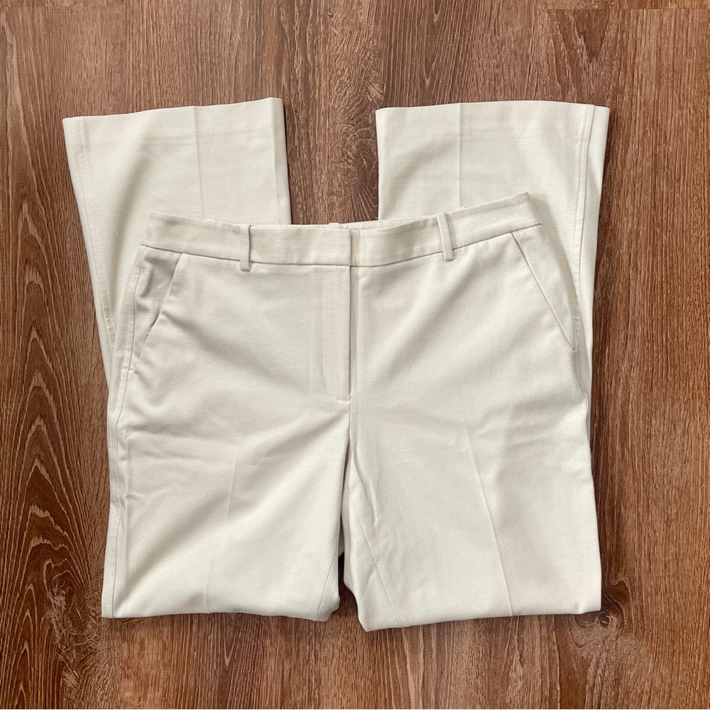White House Black Market Size 12P 12 Petite The Boot Off White Dress Pants